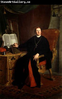 unknow artist Oil on canvas painting of Angelo Maria Quirini, executed by Bartolomeo Nazari